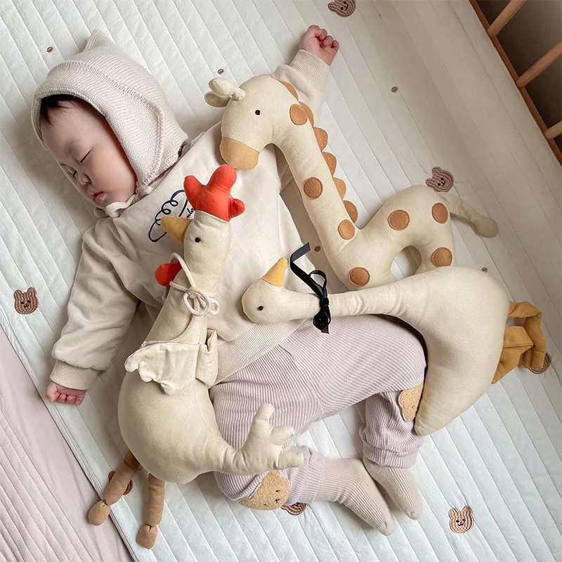 Tanio INS Baby Animal pluszowe zabawki wypchana lalka kreskówka kurczak