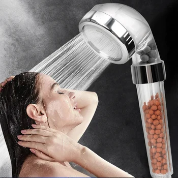 

Jetting Shower Head Bathroom High Pressure Water Handheld Saving Filter SPA Shower Heads