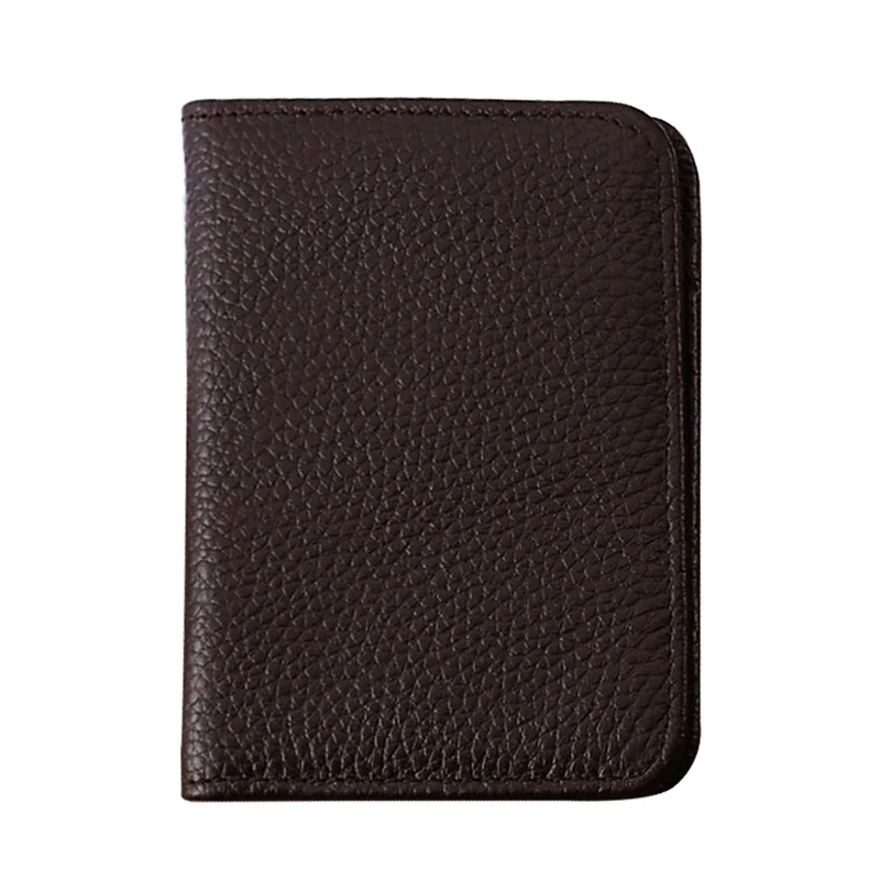 

Wallets Solid Color Short Genuine Leather Card Holder 2019 New Classic Retro Thin Slim Credit Card Price Black Men Coin Purse