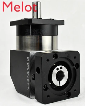 

right angle 90 degree planetary gear reducer 7 arcmin Ratio 3:1 to 10:1 for 130mm 2kw AC servo motor input shaft 22mm