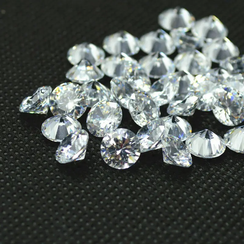 

100/500pcs 2mm AAA Grade White Loose Cubic Zirconia Stone Round Cut Zircon Stone For Jewelry Clothes DIY Decoration Gem