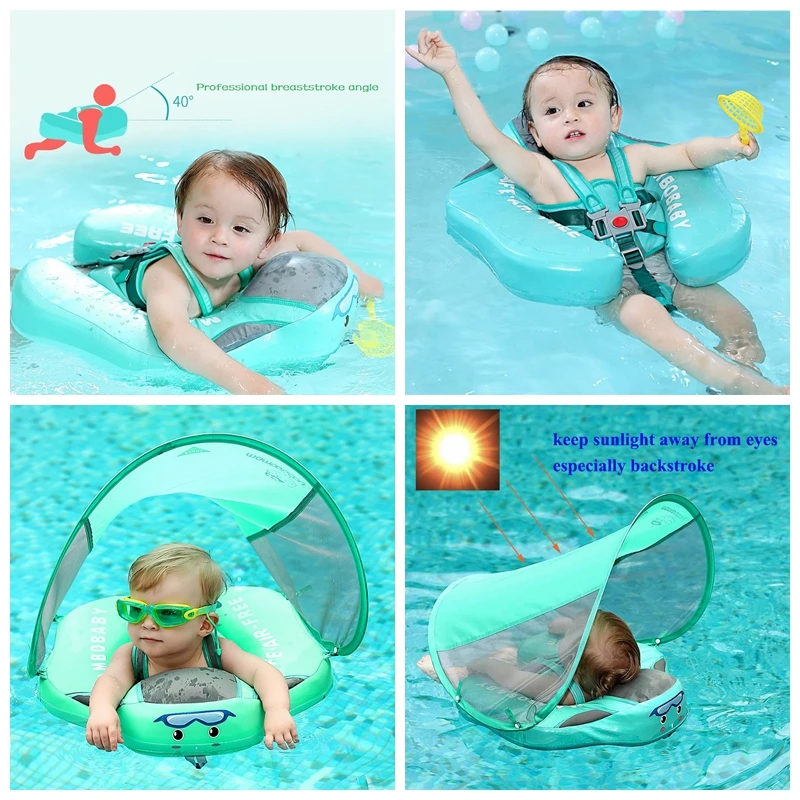 Ненадувные плавающие кольца mambobaby для купания новорожденных лежачие игрушки