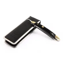 Японские VG-10HZ Лезвия для мужчин для бритья Ручной Прямой бритвенный набор черное дерево ручка Парикмахерские бритвы складные ножи 2 медные головки