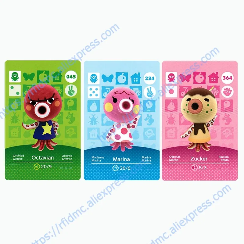 Octopus Species Animal Crossing Card for ACNHAccess Control Cards