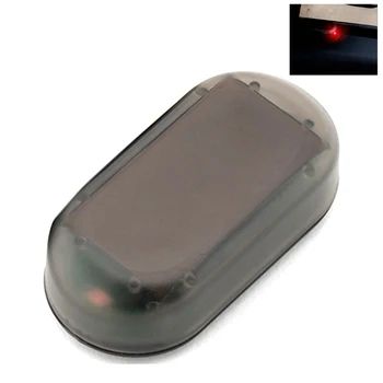 

Fake Security System Simulation Flash Universal Car Signal LED Light Anti-theft Warning Solar Power Strobe Alarm Lamp Caution