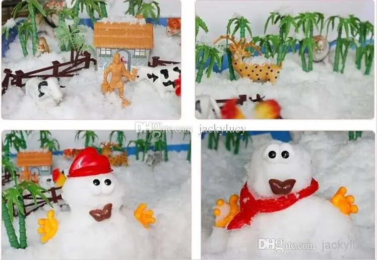 Hot selling Magic Prop DIY Instant Artificial Snow Powder Simulation Fake Snow for Party Christmas Decoration