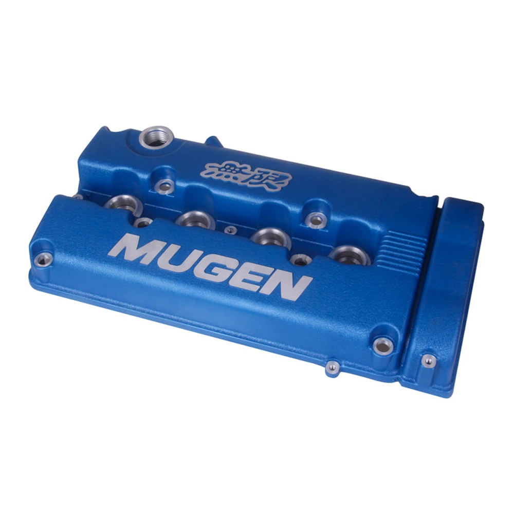 MUGEN Style Engine Valve Cover Blue For Honda Civic B16 B17 B18 VTEC
