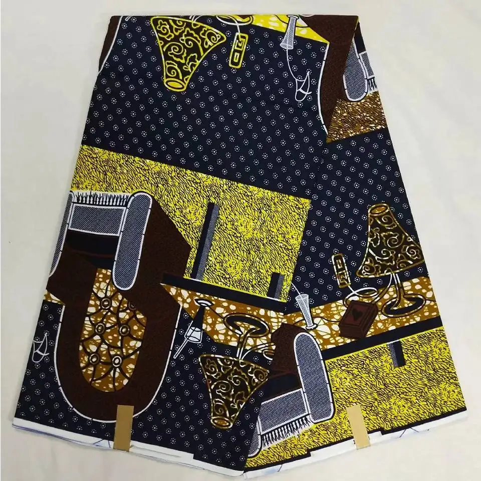 Mitex Печать Ткани Хлопчатобумажные для изготовления платьев юбки/африканские ткани Kitenge ткани африканская Pagne NAR-28