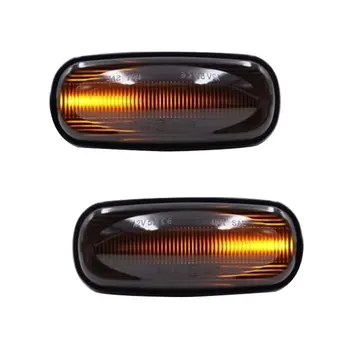 

2X Amber LED Side Marker Light Repeater Indicator Lamp For Land Rover Land Rover Discovery 2 99-04 Defender Freelander 1 02-05