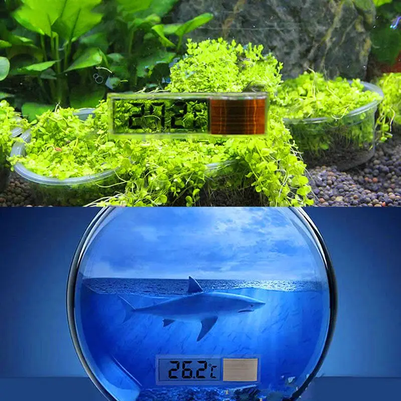 Аквариумный термометр lcd 3D цифровой электронный измеритель температуры аквариума
