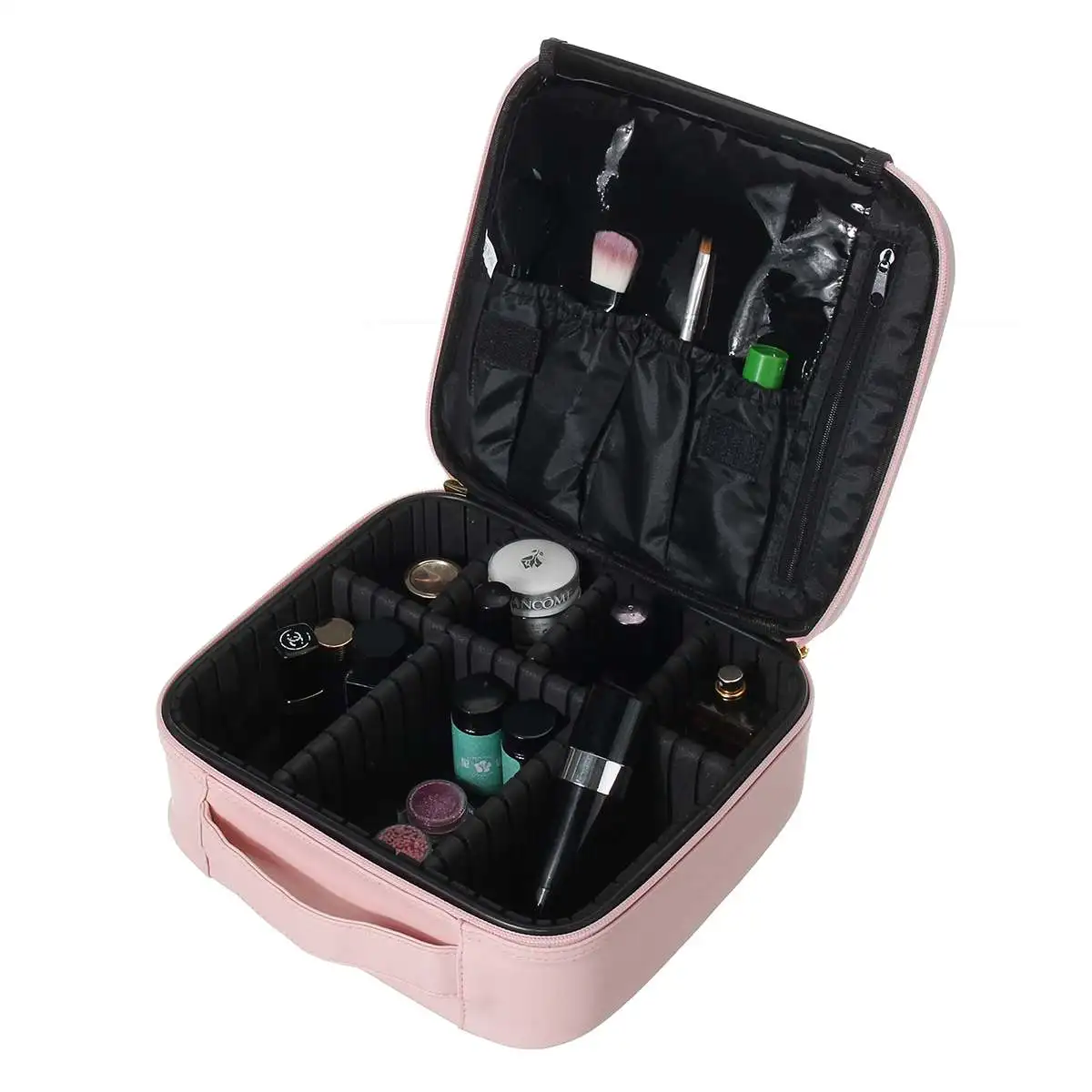 Toiletry Bag Cosmetic Bag Organizer Women Travel Make Up Cases Big Capacity Suitcases Edition Double Storey Makeup Organizer