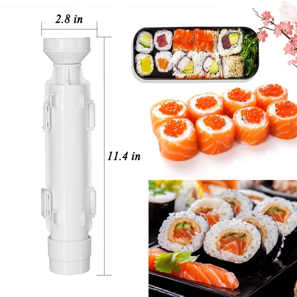 Molde de sushi todo en uno Sushi Bazooka Maker DIY Máquina de rodillos de  arroz y sushi Máquina de sushi Máquina para hacer sushi Kit y juego de