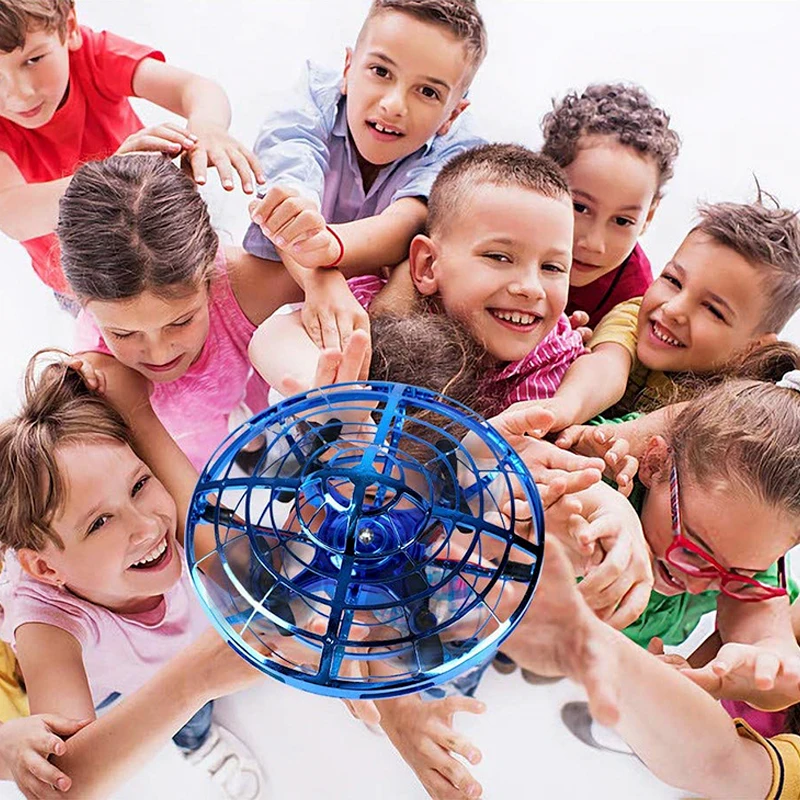 Mini Drone of Induction by Hand UFO Toys for Kids Anti-collision Drone RC Helicopter Hand-operated Quadrocopter Flying Ball Gift
