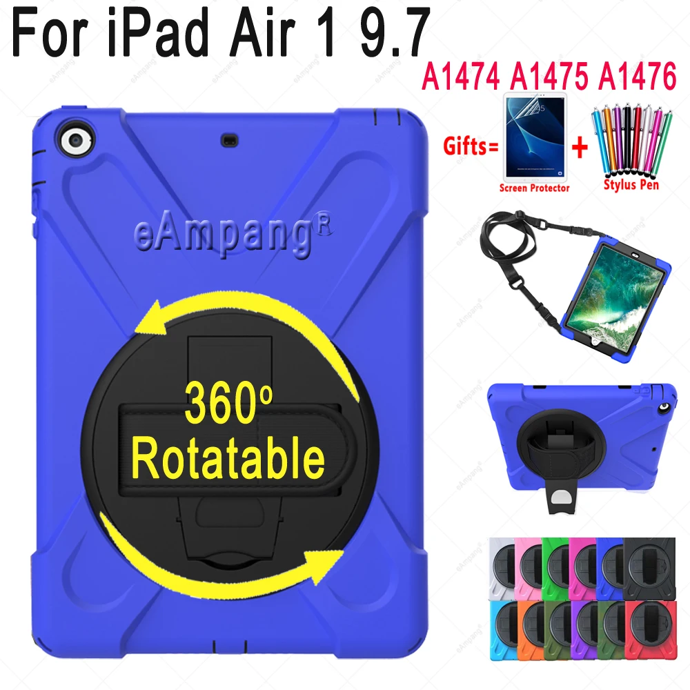 Чехол с плечевым ремнем для iPad Air 1 9 7 5 A1474 A1475 A1476 детский безопасный ударопрочный