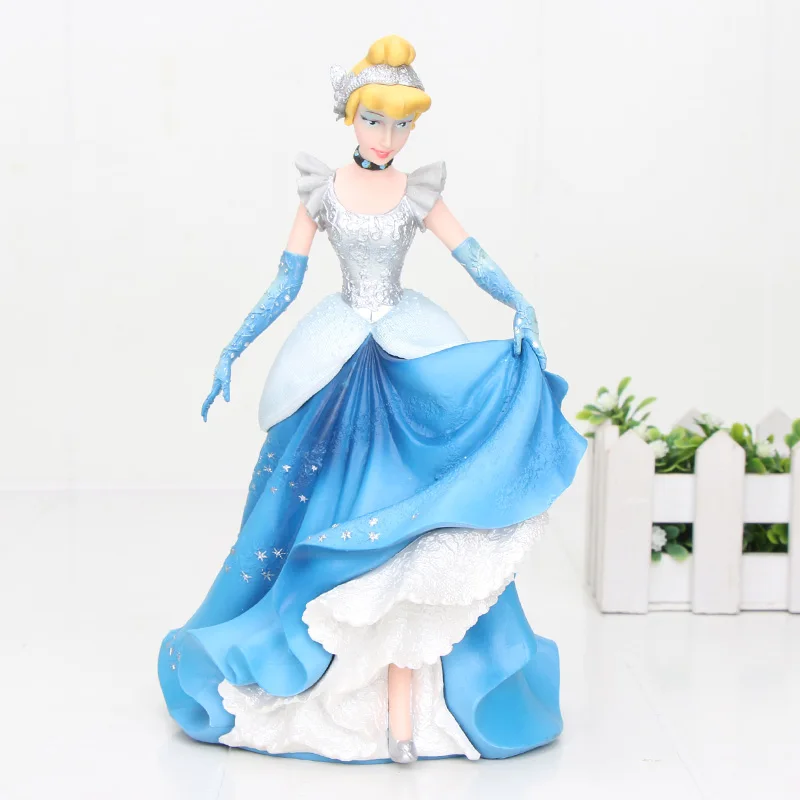 Cinderella Disney Принцесса Рапунцель Жасмин Золушка ПВХ фигурка игрушка девочка подарок игрушки - Цвет: Cinderella