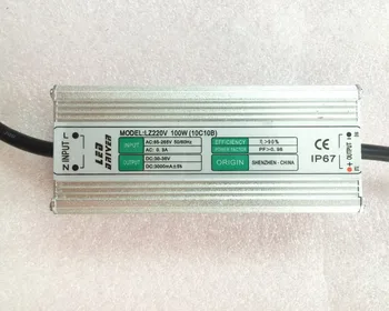 

High Power LED Floodlight Driver LED Power Supply Adapter Lighting Transformer IP65 Outdoor Waterproof 100W DC 30V-36V 3000MA AC