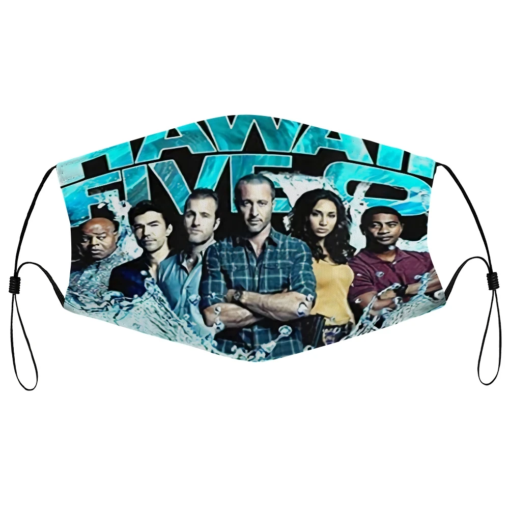 Dust Mask With Filter Leet Group Hawaii Five 0 Cast Signed Movie 9 Episode 218 Film Mouth Face | Аксессуары для одежды