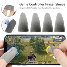 Luva do dedo da tela de toque de 4 pces apropriada para o controlador do jogo luvas da tela de toque do telefone inteligente móvel luvas do dedo