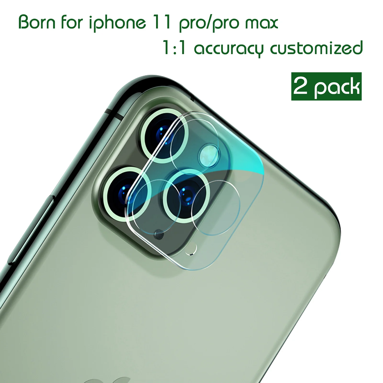 Защита для экрана объектива камеры iPhone 11 Pro 9H закаленное стекло от царапин 3D