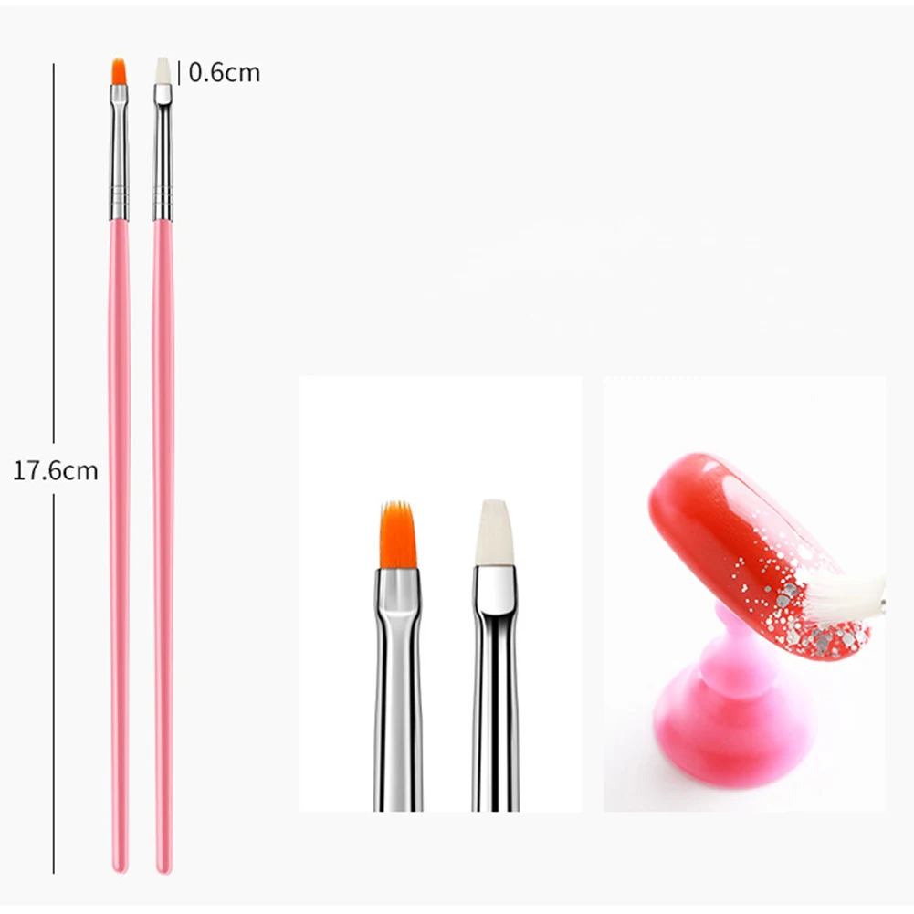 New 15Pcs Nail Art Hook Line Dotting Drawing Pen Polish Makeup Brushes Manicure Tool Brushes Tools Gel Painting Pen