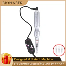 Biomaser, профессиональная Перманентная машинка для макияжа, ручка с картриджами, иглы для бровей, губ, тату-пистолет, Вращающаяся ручка, машина HP9871