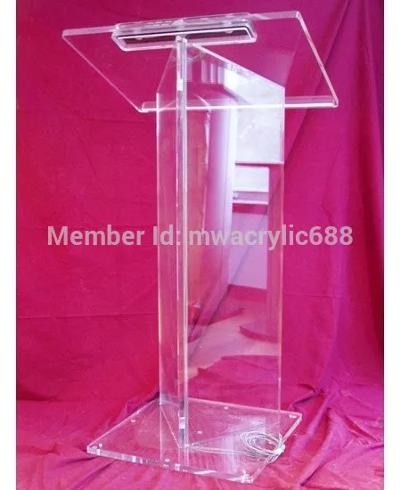 

Free Shipping High Quality Price Reasonable Beautiful Acrylic Podium Pulpit Lectern podium plexiglass