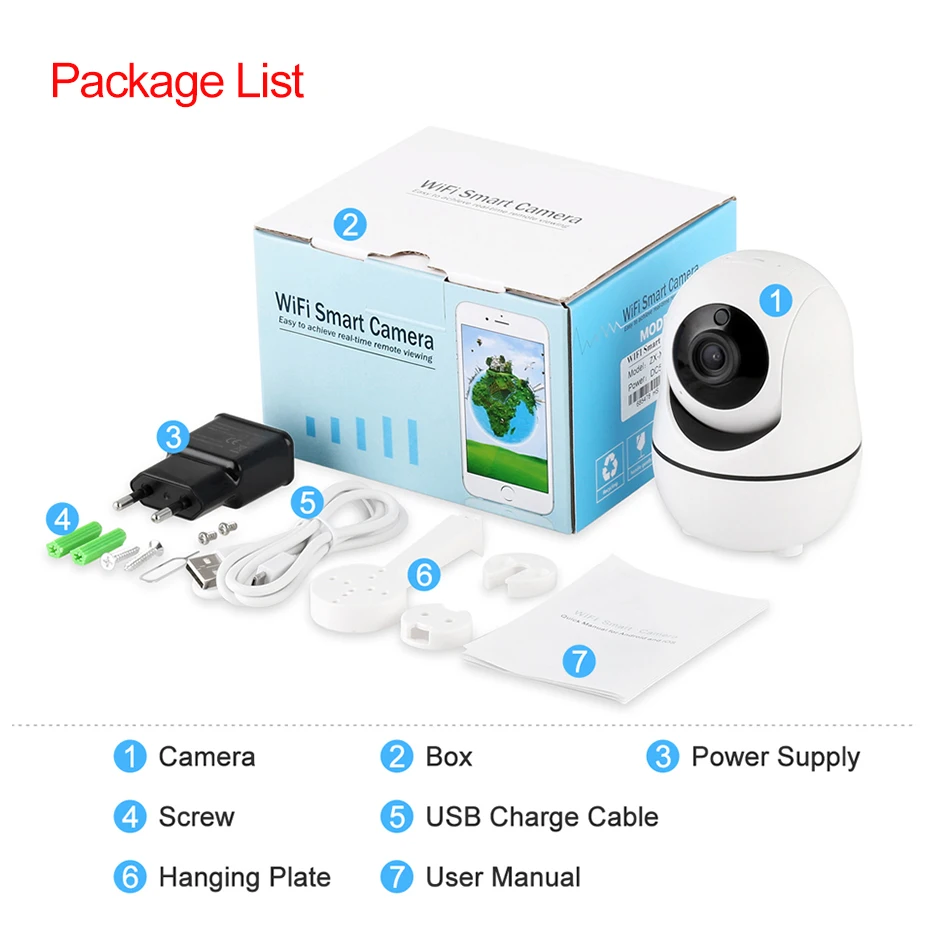 Беспроводная умная ip камера Pripaso 720P 1080P аудио Wi Fi видеонаблюдения домашняя