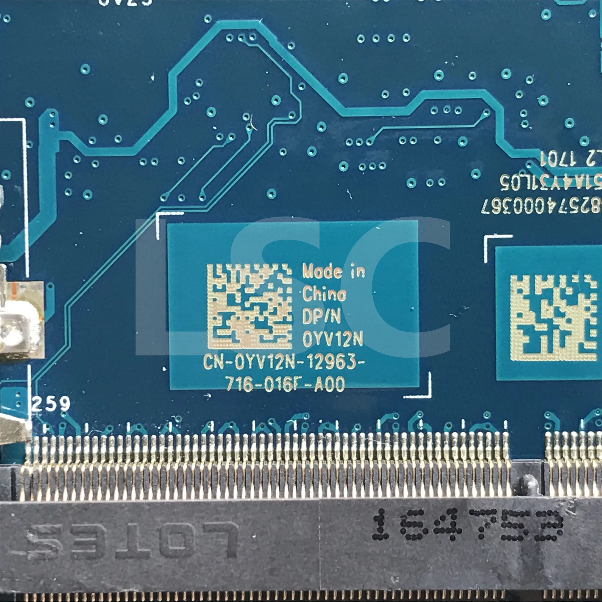 СОП для Dell XPS 15 9560 Материнская плата ноутбука CN 0YV12N YV12N LA E331P I5 7300HQ GTX 1050 4GB