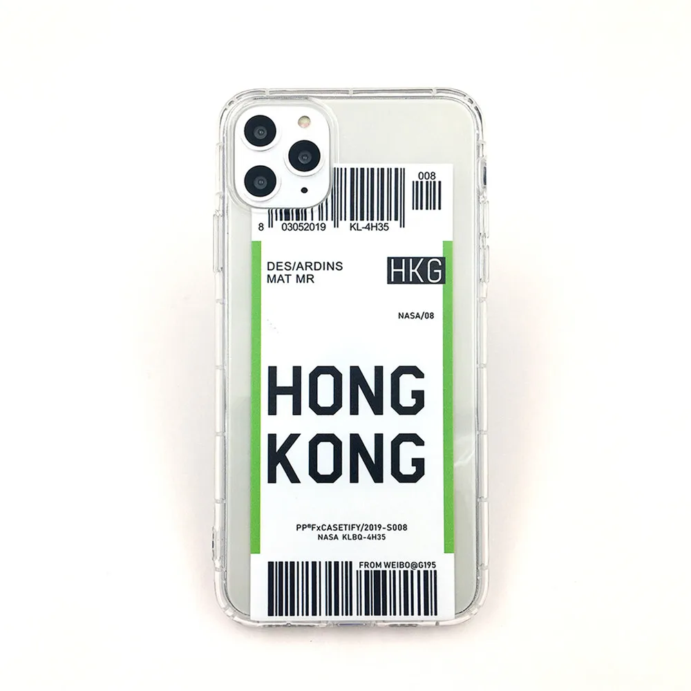Hong Kong Чехол для iPhone 6 6 S 7 8 Plus 11 Pro X XS Max XR Houston Chicago, прозрачный мягкий чехол - Цвет: Hong Kong