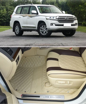 

Real shot Car floor mats and car trunk mats Car Logo for Toyota Land Cruiser in stock present