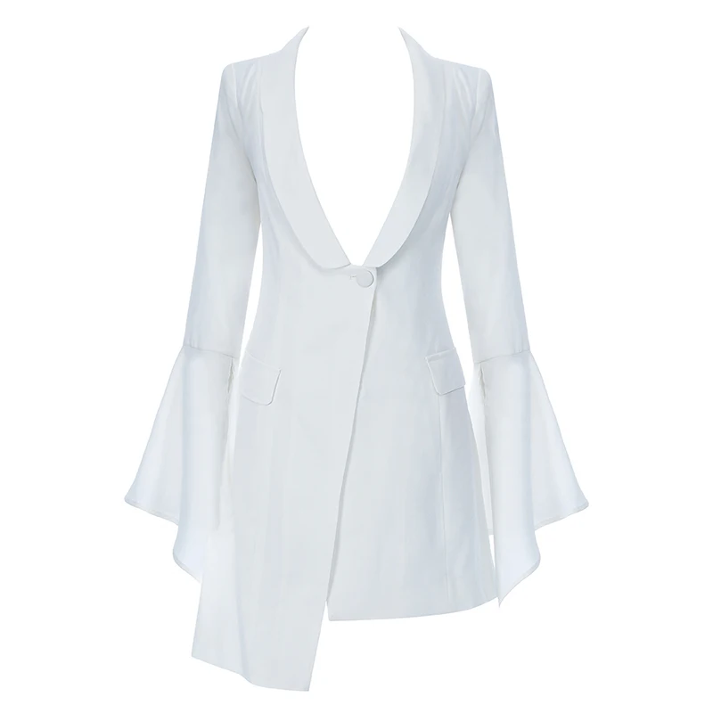 Beateen, Женская бандажная футболка, длинный рукав, бисер, Облегающая водолазка, топы, мода, Новое поступление для леди - Цвет: Белый