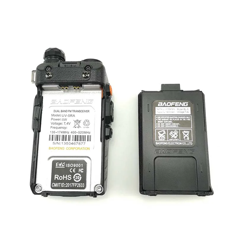 2 шт Baofeng UV-5RA портативная рация 5 Вт Двухдиапазонная Vhf Walky Talky Профессиональная охотничья рация Baofeng Uv-5r сеть радио Wolki