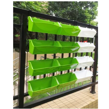 

Stackable Wall Hanging Planter Flower Pot Modern Hanging Flower Pot Garden Seedling Grow Basket for balcony Garden Decoration