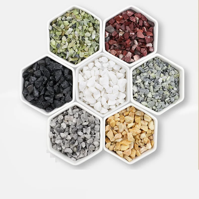 1kg Terrazzo material villa exterior wall construction small gravel colored stone permeable aggregate Aquarium Substrate