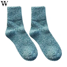 Womail Fashion Для женщин Повседневное осень-зима теплые толстые шерстяные мягкие дышащие носки толстый твердый