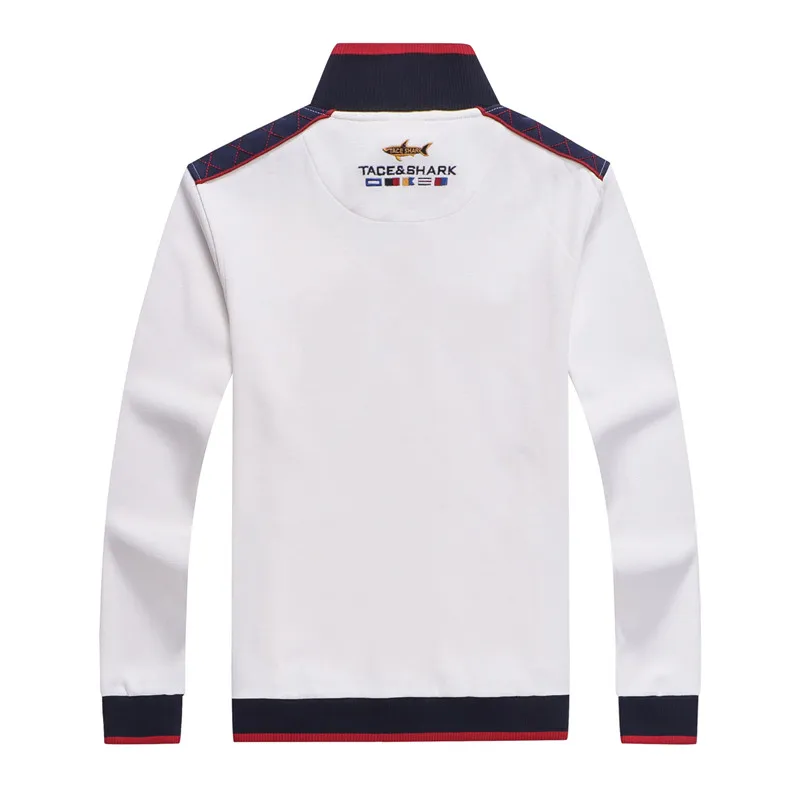 Бренд Tace& Shark, мужская куртка с вышивкой, chaqueta hombre, на молнии, модный и Повседневный свитер, пальто, doudoune homme, мужская куртка