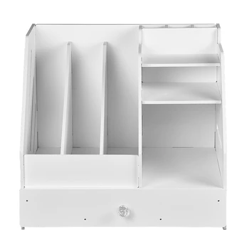 

DIY Office School Supplies Desk Accessories Stationery Desk Organizer File Tray Magazine Makeup Pencil Organizer Pen Note Holder