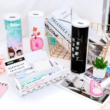 

Cute Multifunctional Pencil Case Kawaii Large Capacity Pencil Boxs With Password For Kids Office School Supplies Stationery