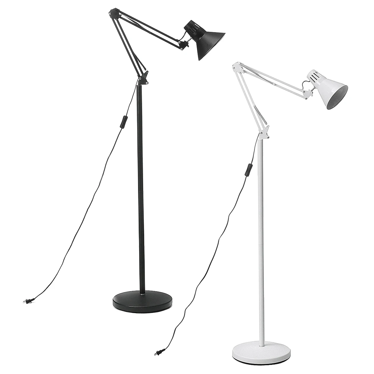 

Modern Long Arms Folded Aluminum Floor Lamp Lights Living Room Bedroom Adjustable Vertical Desk Lamp Floor Lamp 2835 LED Chip