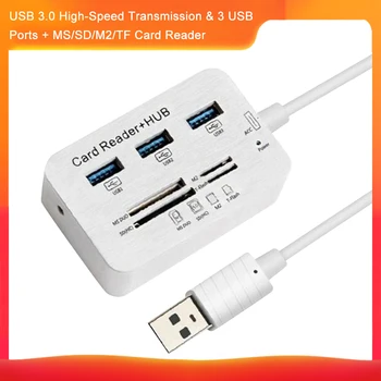 

New USB Hub 3.0 Type C Hub 3 Ports SD/TF card USB Splitter usb hub 3.0 Adapter laptop accessories hab usb For PC Computer