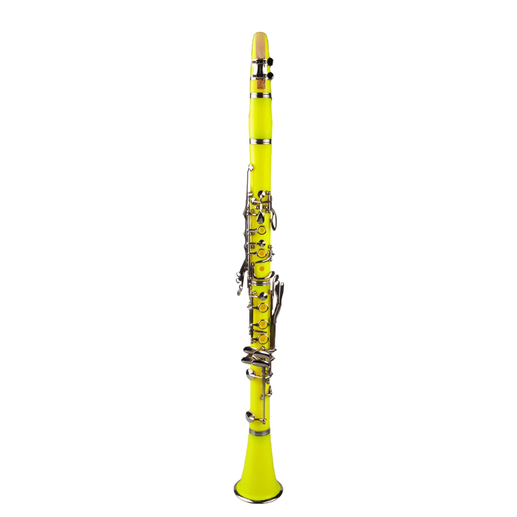Naomi Professional Falling Tune B 17 ключ кларнет ABS Комплект для кларнета W/кларнет+ тростники+ ремень+ чехол+ компоненты для студента желтый