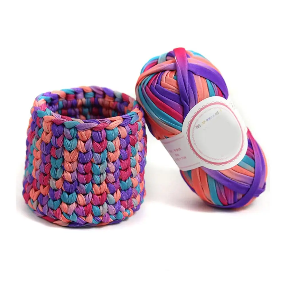 Cloth Line Hand Woven Mat Polyester Fabric Line Knitted Crochet Yarn DIY Carpet Cloth Yarn Home Yarn Sewing For Knitting Crochet