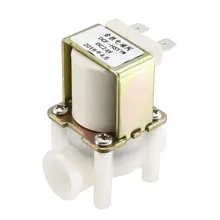 Uxcell G1/4 Соленоидный клапан для воды DC 24 в N/C нормально закрытый женский выпускной клапан с фильтром