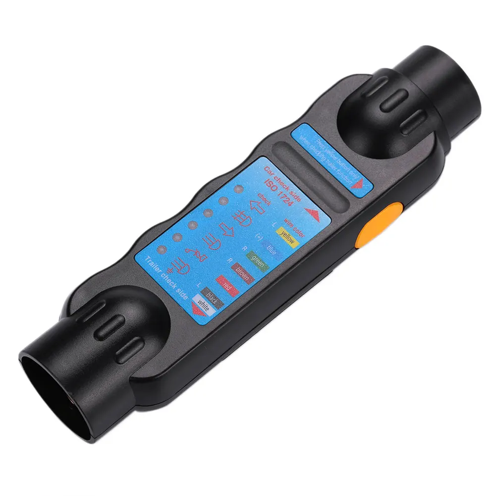 12V 7Pin Plug Socket Wiring Circuit Tester For Car Trailer Towing Light