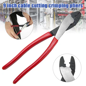 

9 Inch Cutting Crimping Tool Cable Wire Electrical Cutter Crimper Durable Accessories L9 #2