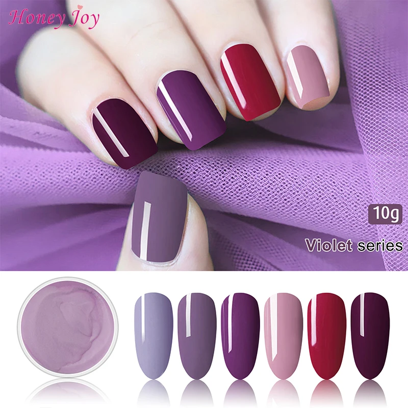 Very Fine 10g/28g Purple Glitte Easy-To-Use Dip Powder Nails Dipping Long-lasting No UV Light Needed Safe Odorless | Красота и