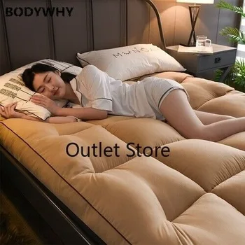 

10 Cm Thick Velvet Mattress Mattress Foldable Tatami Bed Mattress Cotton Pad Soft Comfortable Help Sleep Bedding Home Furnishing