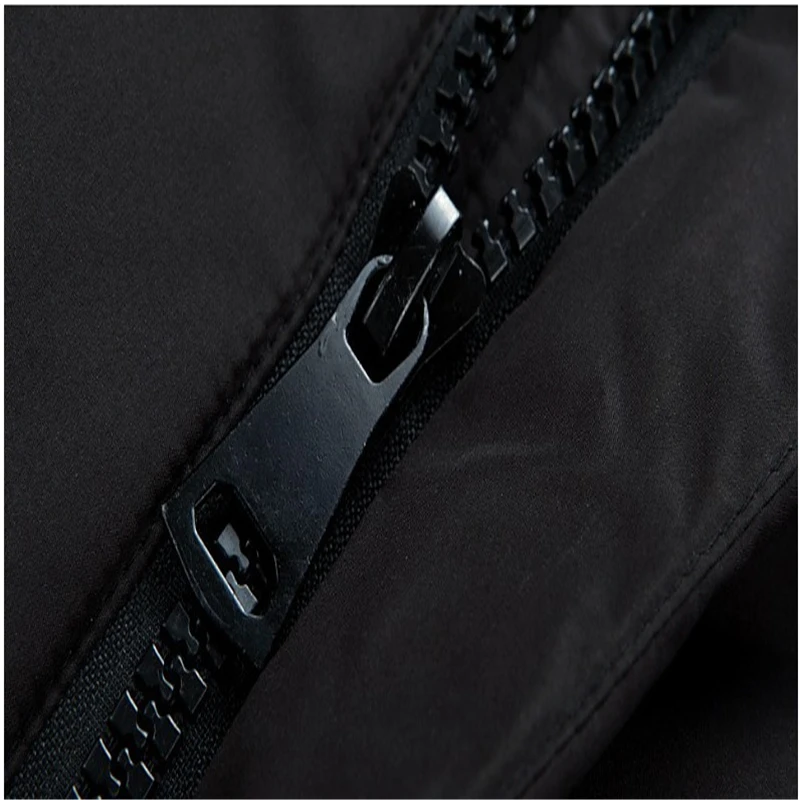 Black Gray Long Winter Down Jacket Men Thick Warm Hooded Loose Solid Outerwear Fashion Windproof Overcoat Mens Clothes YT50206