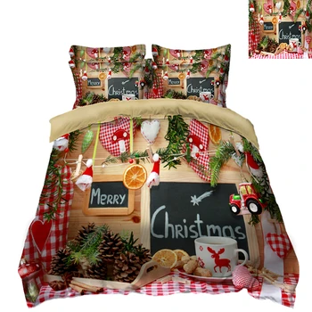

Luxury Bedding Sets Christmas Theme Series Pattern Duvet Cover set Soft Fabric Comforter Bedding Home Textile Quilt Cover sets