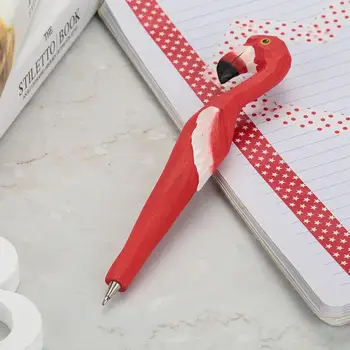 

Wood Bird Shape Ballpoint Ball Pen Cute Gift Stationery Office Novel Creative Writing Tool Student Children